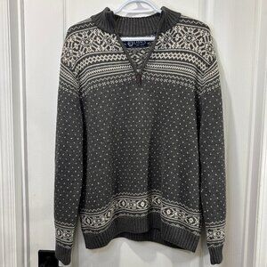 Vintage Chaps Quarter Zip 100% Cotton Sweater
